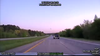 Arkansas State Police 109 MPH PIT Maneuver   The Complete Pursuit