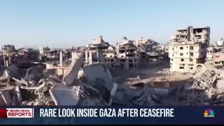 Rare look inside devastated Gaza neighborhood