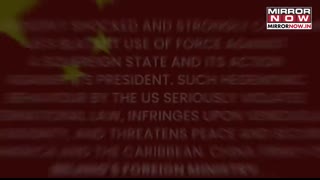 China Urges Trump To Release Maduro Firmly Opposes US' Strike On Venezuela, Says...   Watch