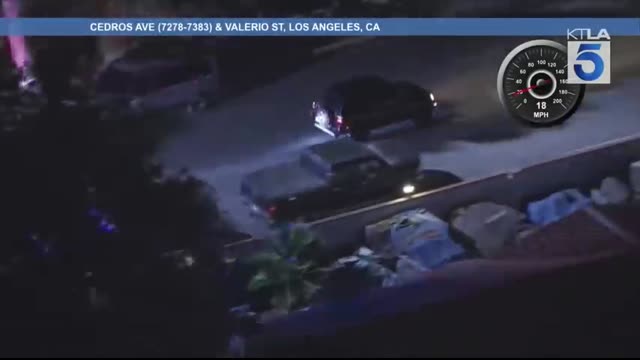 Police Chase LAPD in pursuit of allegedly stolen vehicle