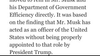 Federal Judge Orders Elon Musk to STOP Dismantling Government Agency USAID