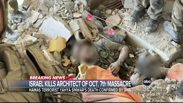 Hamas leader Yahya Sinwar killed in Gaza by Israeli forces Officials