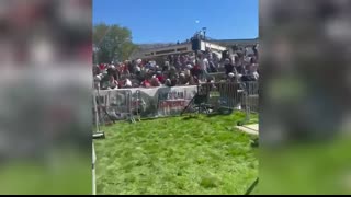 Sickening Footage Shows Charlie Kirk Being Rushed Away After Being Shot