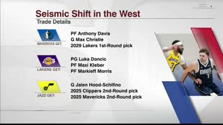 ? HISTORIC NBA TRADE ? FULL REACTION to Anthony Davis-Luka Doncic blockbuster trade   SportsCenter