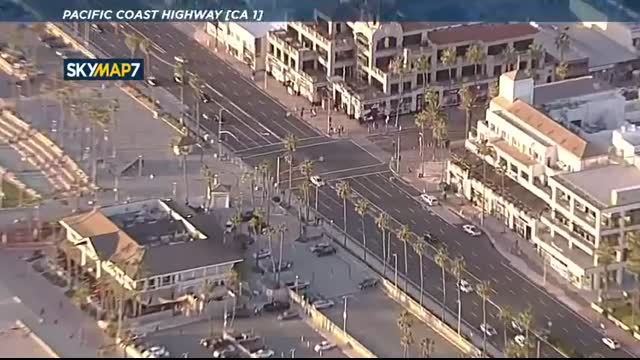 Authorities chasing speeding driver near Seal Beach