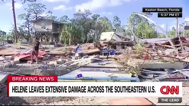 See the aftermath of Hurricane Helene’s landfall in Florida