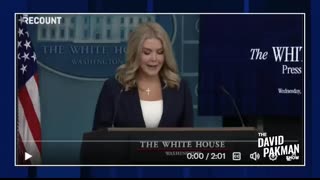 Trump Press Secy suffers TOTAL COLLAPSE, waves RANDOM PAPERS