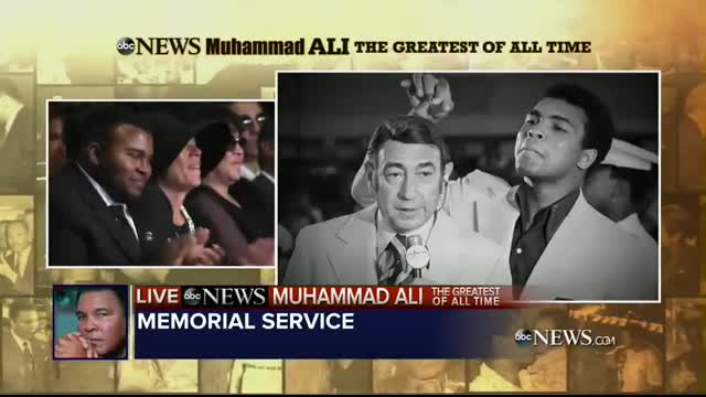Muhammad Ali Funeral   Billy Crystal Imitates Ali