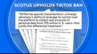 Supreme Court backs law banning TikTok if it's not sold by its Chinese parent company