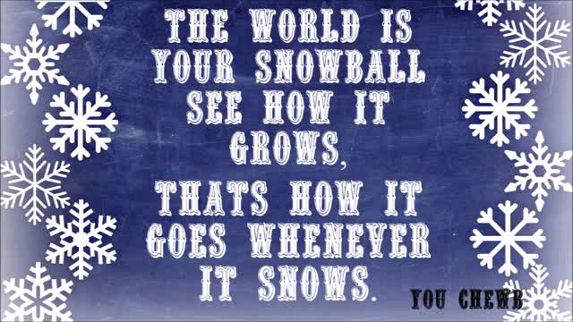 A Marshmallow World with Lyrics - Dean Martin