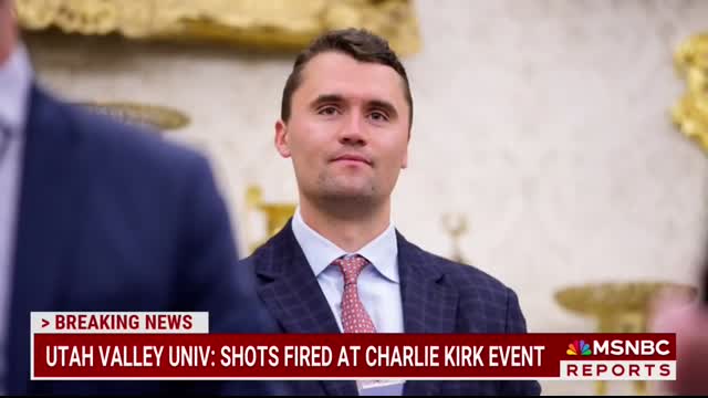 BREAKING Charlie Kirk shot at Utah Valley Univ., reports say
