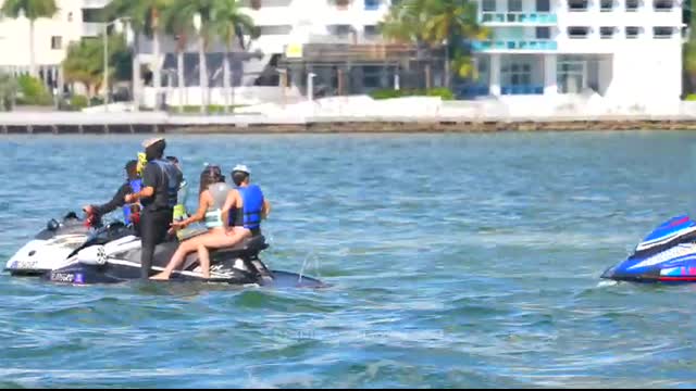 MIAMI HALLOWEEN RIDEOUT! ??   MIAMI JET SKI   DRONEVIEWHD