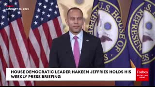 JUST IN Hakeem Jeffries Holds Press Briefing After House GOP Unveil 'Their Extreme Budget Plan'