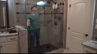 How to Clean Glass Shower Doors and Remove Hard Water Stains!