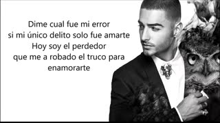 Maluma - El Perdedor (Video con letra lyrics-Activar Subtítulos ) Official Reggaeton