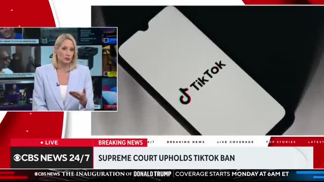 Supreme Court upholds TikTok ban, app could go dark Sunday if it remains under Chinese ownership