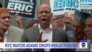 Eric Adams drops out of NYC mayoral race