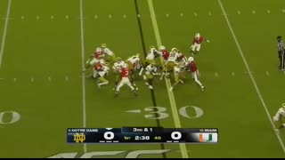 Notre Dame Fighting Irish vs. Miami Hurricanes   Full Game Highlights   ESPN College Football