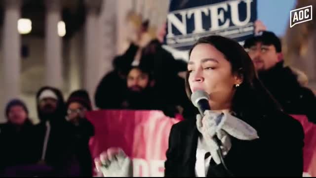 AOC's Speech at NY Rally with Federal Workers   Alexandria Ocasio-Cortez