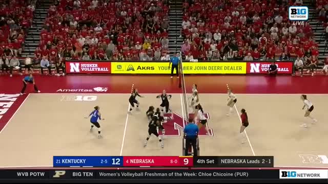 You Have to See This Insane Rally Between Nebraska & Kentucky   Nebraska Volleyball