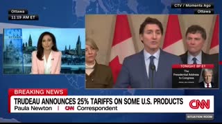Watch Trudeau speak directly to Trump during blistering speech