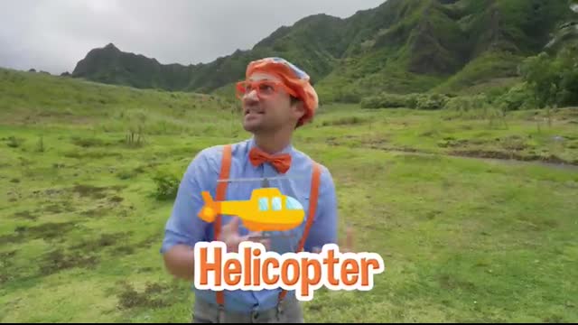 Blippi Explores Hawaii In A Helicopter!   Educational Videos for Kids
