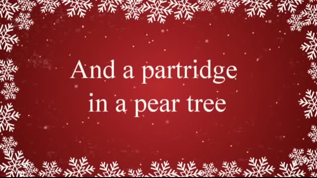 Twelve Days of Christmas with Lyrics Christmas Carol & Song