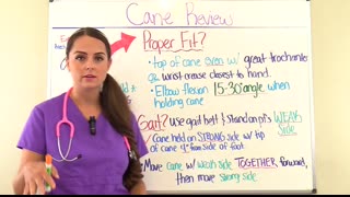 Cane Nursing Assistive Devices Mobility NCLEX (Gait & Stairs)