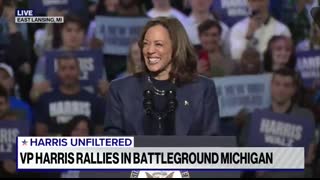 VP Harris rallies in battleground state Michigan