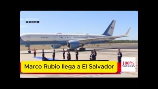 Marco Rubio llega a El Salvador y se hace cargo de la USAID
