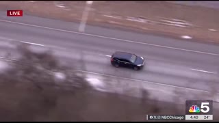 FULL Aerial view of WILD police chase in Chicago