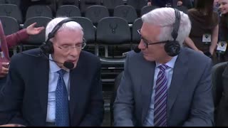 Hubie Brown Gets Emotional After Receiving the Game Ball in His Final Broadcast