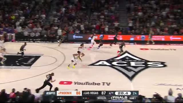 ACES TAKE GAME 1 ? Vegas gets the win in THRILLER vs. Phoenix in the WNBA Finals   WNBA on ESPN