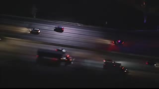 FULL CHASE Spike strip shreds tires on SUV, ends pursuit through San Gabriel Valley