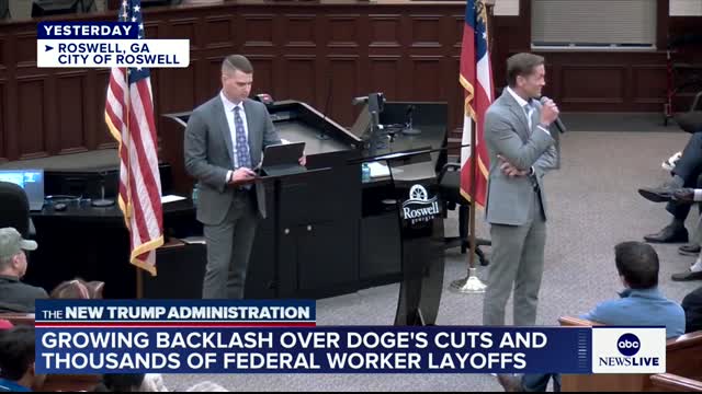 Growing backlash over DOGE's cuts and thousands of federal worker layoffs