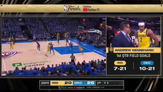 #4 PACERS at #1 THUNDER   NBA FINALS GAME 2 HIGHLIGHTS   June 8, 2025