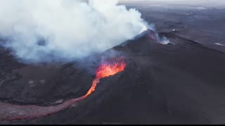3.9.24 Day 13 drone footage from the new volcano eruption in Iceland, live stream highlights