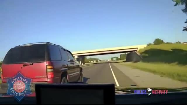 Arkansas State Police Pursuit of Stolen Vehicle Ends in Rollover Crash