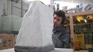 How I carved a marble head without a model   Stone carving process