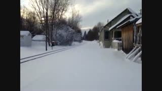 Norfolk Southern And Amtrak Train Snow Blasts Boy At Crossing