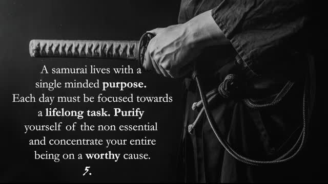 21 Life Rules of The Samurai