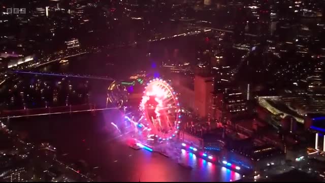Happy New Year! ?   London Fireworks 2025 ? - BBC