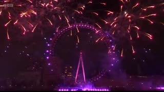 Happy New Year! ?   London Fireworks 2025 ? - BBC