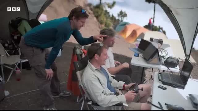 Precision Drone Flying Around An Erupting Volcano (Pt. 1)   BBC Earth Science