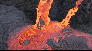 3.9.24 Day 13 drone footage from the new volcano eruption in Iceland, live stream highlights