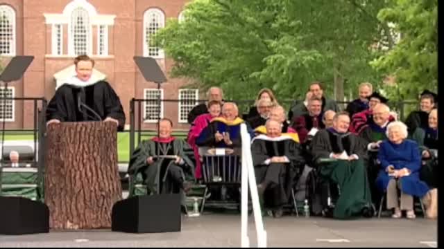Conan O'Brien Delivers Dartmouth's Commencement Address