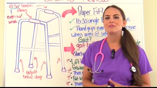 Walker Nursing Assistive Devices Mobility NCLEX