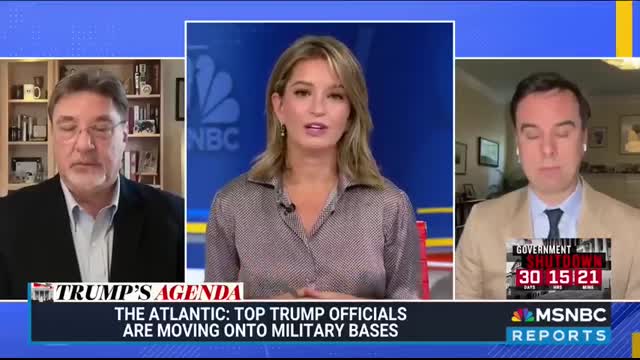 Some top Trump officials are moving onto U.S. military bases