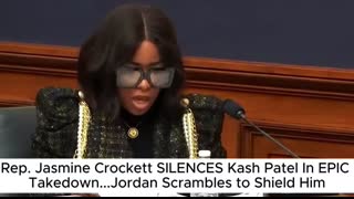 Rep. Jasmine Crockett SILENCES Kash Patel In EPIC Takedown...Jordan Scrambles to Shield Him