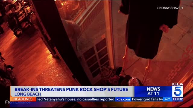 Smash-and-grab burglar steals thousands of dollars worth of items from Long Beach shop